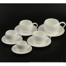 Haonai white bone china cup with saucer/best price ceramic coffee set/wholesale ceramic tea set.